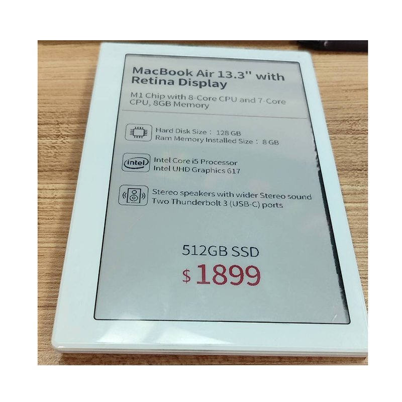 НФК Цифровой ценник 7,5 дюймов 3 цвета